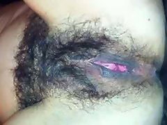 Hairy pussy flexing