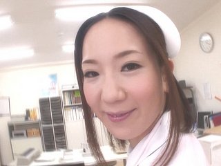 Beautiful Japanese nurse gets fucked wits someone's skin falsify