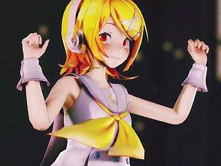 Rin Dance + dépouillement progressif (3d hentai)