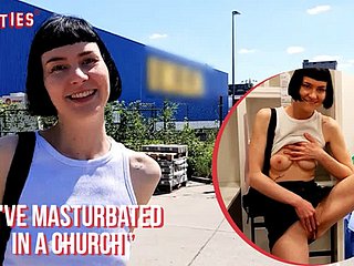 Ersties - Hot Babe in arms Does Taboo Chattels In Public