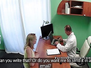 Czech blonde holder fucks doctor